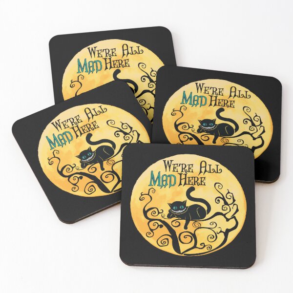 Item preview, Were All Mad Here - Cheshire Cat - Alice in Wonderland designed and sold by TheInkElephant.