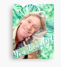 Lámina metálica Steve Irwin "Tu belleza"