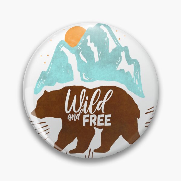 Item preview, Wild and Free Bear Camping in Woods designed and sold by LGMmugsdesign.