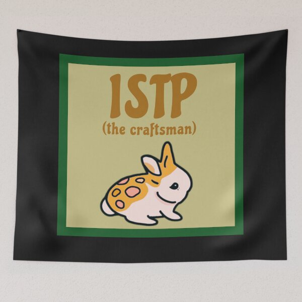 Item preview, Introvert ISTP  Personality Type Cute Bunny (The Craftsman) | Mental Health Awareness designed and sold by wigobun.