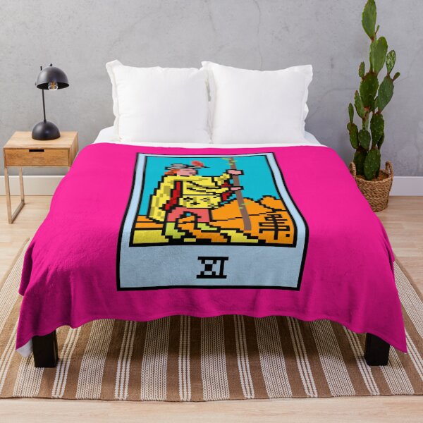 Item preview, Wait, is this pixel art tarot? Pink - Minor Arcana 'Page of Wands' (Design for T-shirt, stickers and other accessories) designed and sold by Pixel Waite.