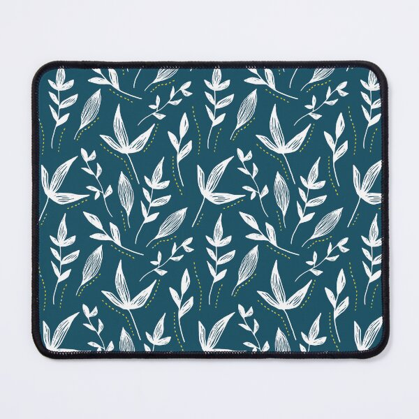 Item preview, Blue and white leaves pattern designed and sold by autumnchu.