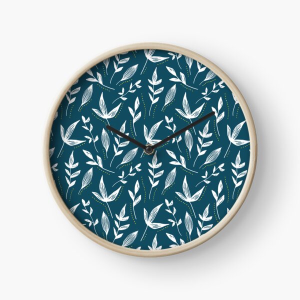 Item preview, Blue and white leaves pattern designed and sold by autumnchu.
