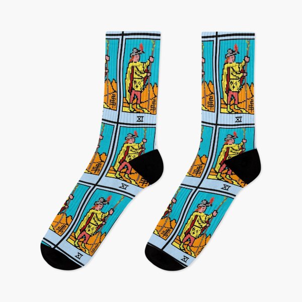 Item preview, Wait, is this pixel art tarot? Yellow - Minor Arcana 'Page of Wands' (Design for T-shirt, stickers and other accessories) designed and sold by Pixel Waite.