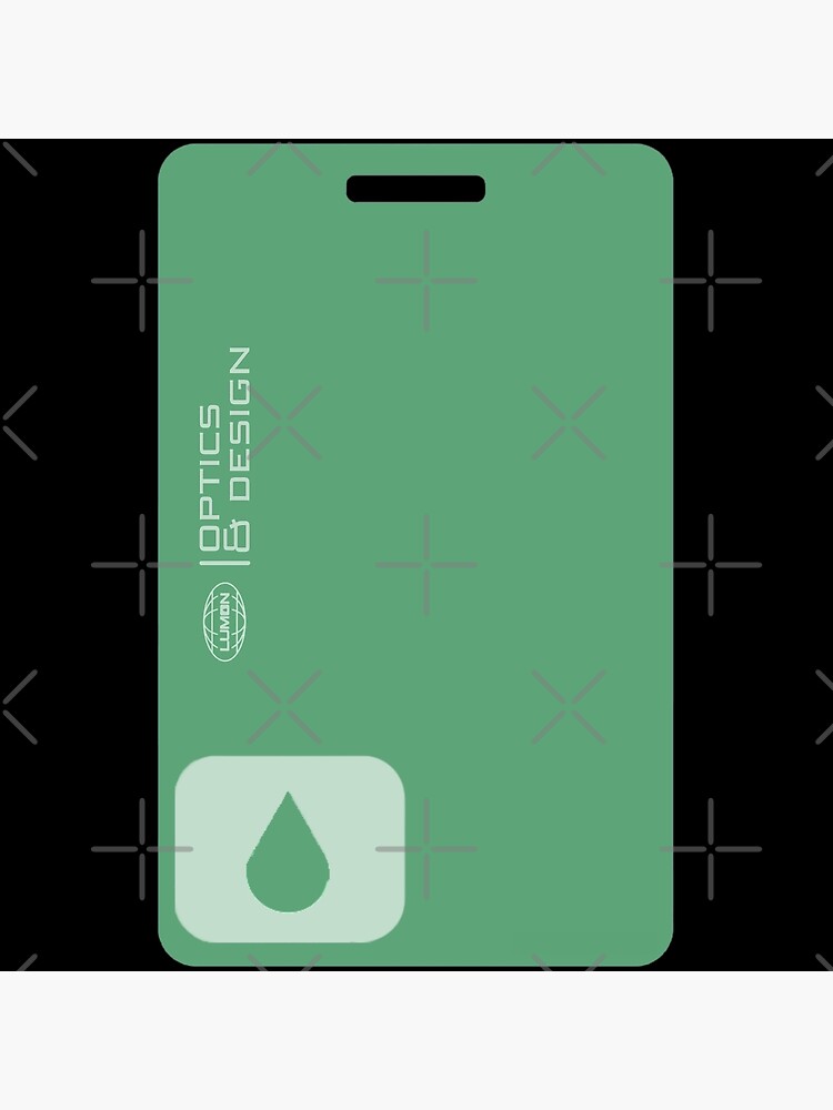 "Severance Lumon Optics & Design OD Green Keycard" Poster by