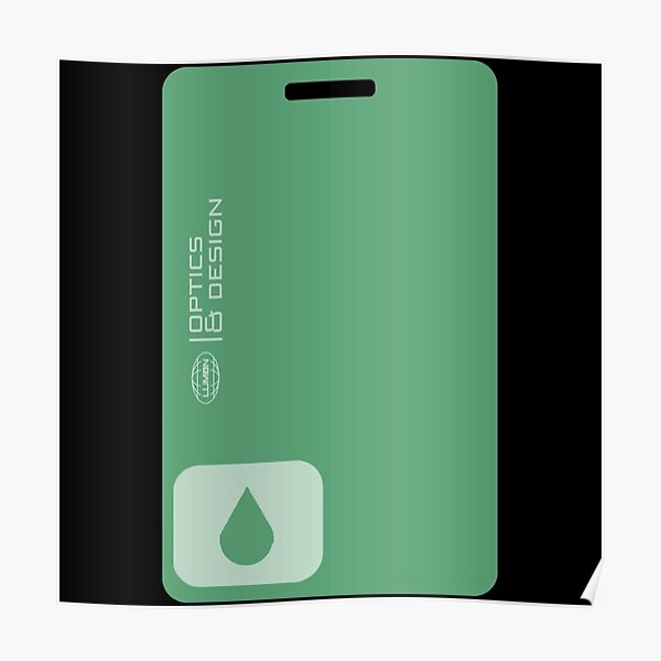 "Severance Lumon Optics & Design OD Green Keycard" Poster by