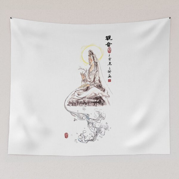 Item preview, Goddess of Mercy pouring Blessings designed and sold by Huluhua.