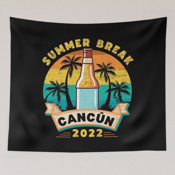 Item preview,  Cancun Mexico Beach Summer Vacation Palm Trees Sunset designed and sold by retrodesigner14.
