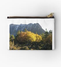 Snowy east face of Cradle with Fagus Studio Pouch