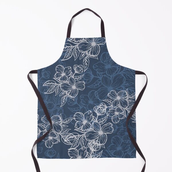 Item preview, Flower pattern Navy Blue designed and sold by AlexandraNN.