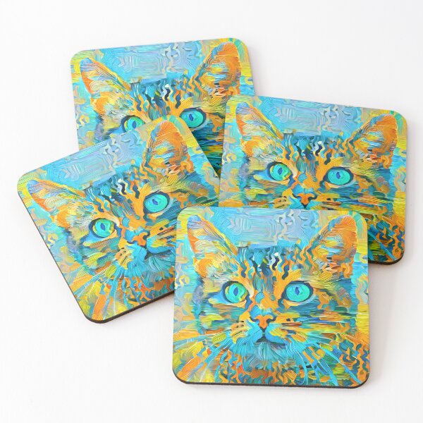 Item preview, Abstract Art | Deep Style abstraction cat designed and sold by blackhalt.