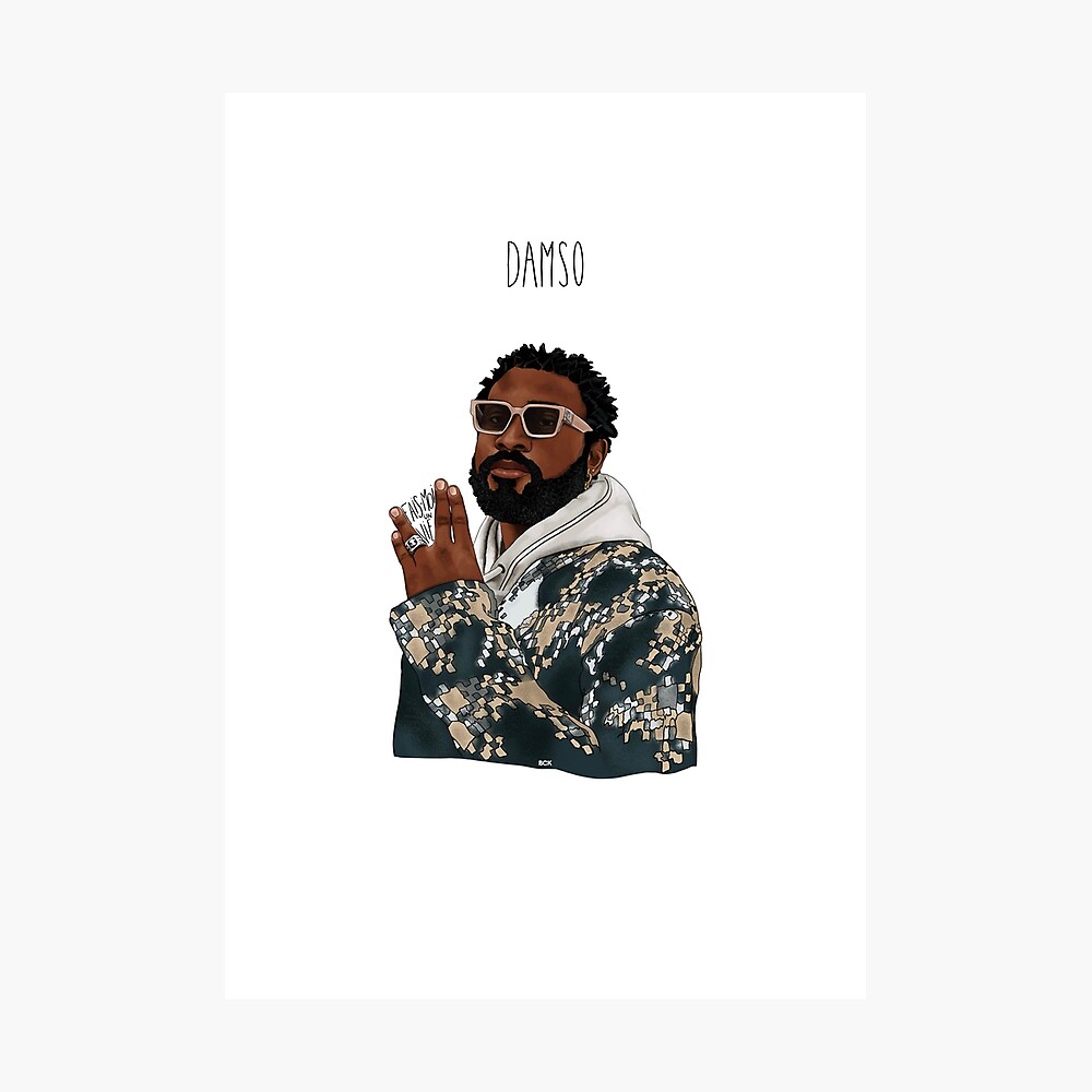 Damso The Life Poster Rap FR Art Print by ErwanTwoThree