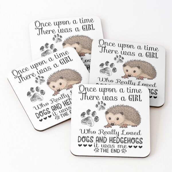 Item preview, Once upon a time there was a girl who loves dogs and Hedgehogs designed and sold by Unique-Tees.