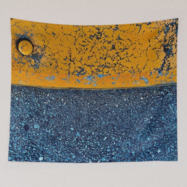 Item preview, Gravel Road with Yellow Parking Hump designed and sold by CraveArt.