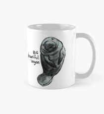 Big Beautiful Vegan Manatee - Body Positive Veganism Classic Mug