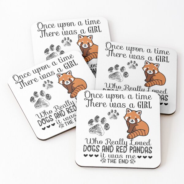 Item preview, Once upon a time there was a girl who loves dogs and Red panda designed and sold by Unique-Tees.