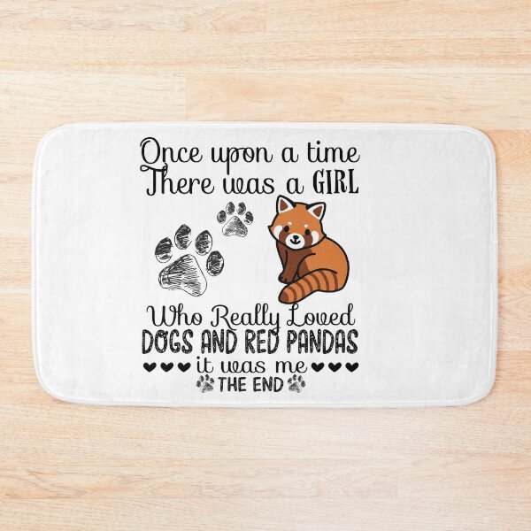 Item preview, Once upon a time there was a girl who loves dogs and Red panda designed and sold by Unique-Tees.