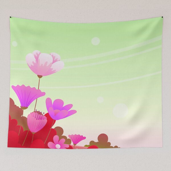 Item preview, Purple Red Flower Art  designed and sold by Tshirtstory.