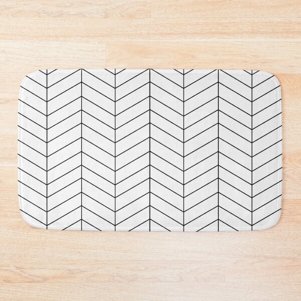 Item preview, Herringbone - Black + White designed and sold by NolkDesign.
