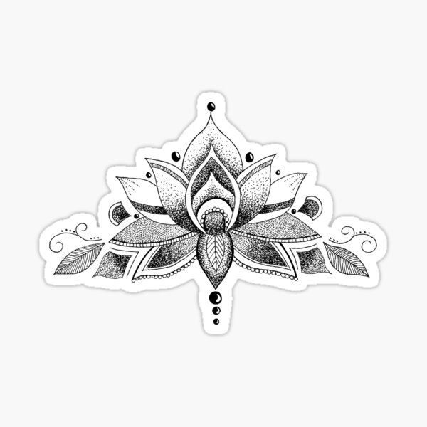 "Graceful Lotus Flower" Sticker for Sale by Redbubble