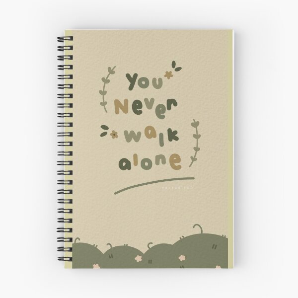 Item preview, You never walk alone - motivational text designed and sold by MIOxo.