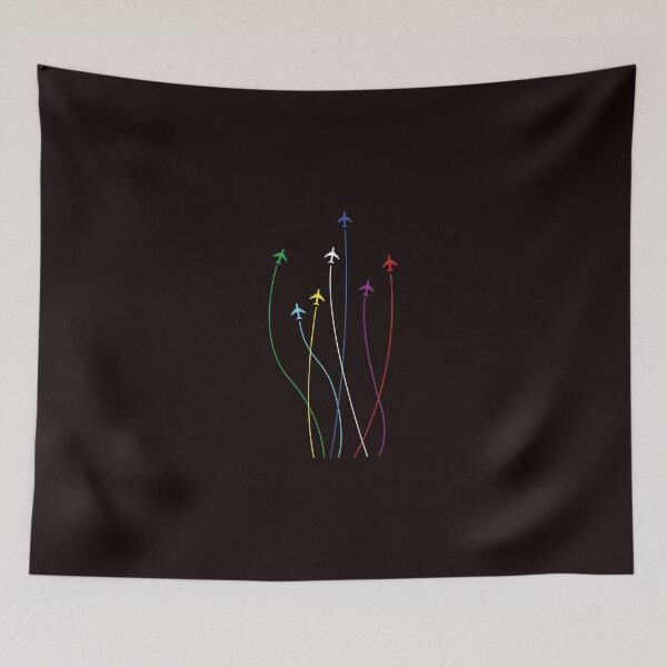 Item preview, Rainbow airplanes flying on eachother Classic T-Shirt designed and sold by ThomasWindfuhr.