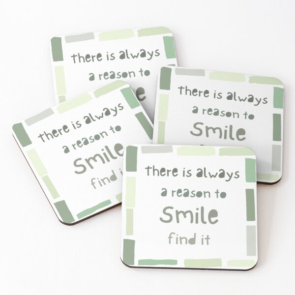 Item preview, There is always a reason to smile find it  , inspirational life quote(color palate)  designed and sold by Sanaura.