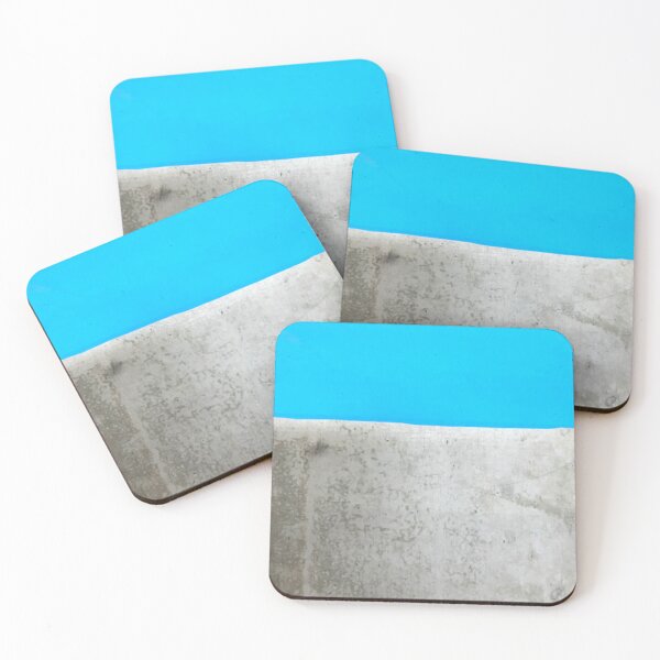 Item preview, Minimal, Abstract Blue & Cement, Concrete Art designed and sold by CraveArt.