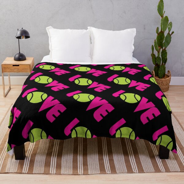Item preview, Love tennis pattern with black background designed and sold by EvieWoj.