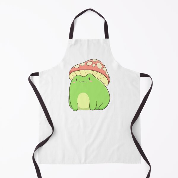 Item preview, Cottagecore Frog With Toadstool Mushroom Hat designed and sold by Delightfully Cynical.