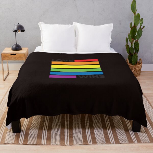 Item preview, Rainbow Flag Love Wins - LGBT Pride Essential T-Shirt designed and sold by ThomasWindfuhr.