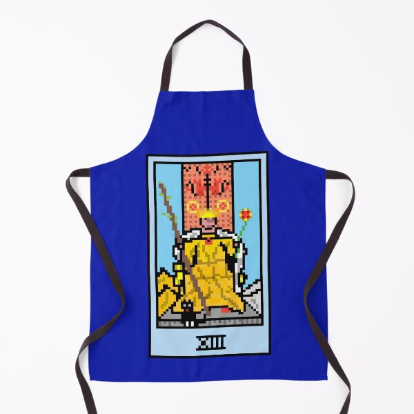 Item preview, Wait, is this pixel art tarot? Blue - Minor Arcana 'Queen of Wands' (Design for T-shirt, stickers and other accessories) designed and sold by Pixel Waite.
