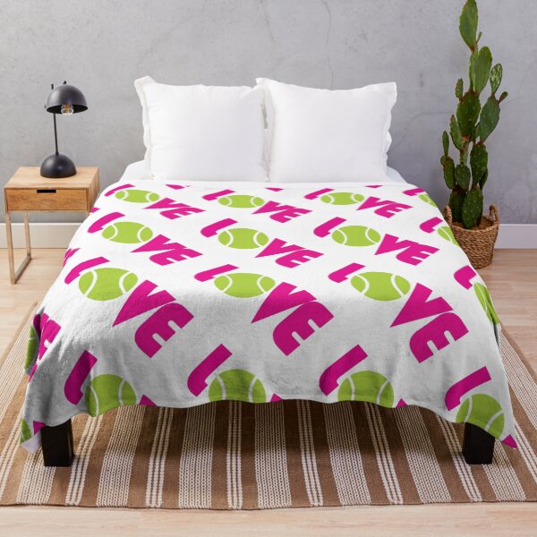 Item preview, Love tennis pattern with white background designed and sold by EvieWoj.