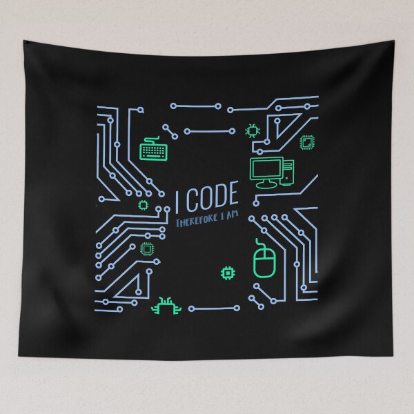 Item preview, I Code Therefore I Am - Programmer Coding Developer Design designed and sold by Shirtlify.