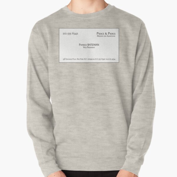 Patrick Bateman Carte de visite Sweatshirt épais