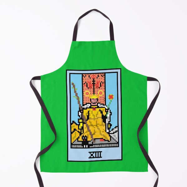 Item preview, Wait, is this pixel art tarot? Green - Minor Arcana 'Queen of Wands' (Design for T-shirt, stickers and other accessories) designed and sold by Pixel Waite.
