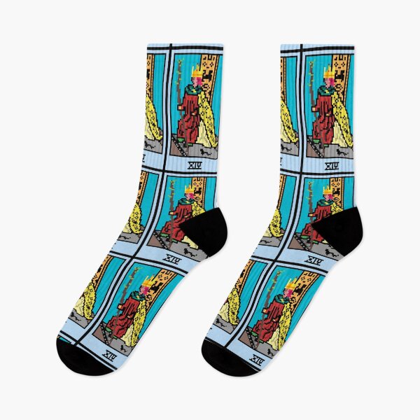 Item preview, Wait, is this pixel art tarot? White - Minor Arcana 'King of Wands' (Design for T-shirt, stickers and other accessories) designed and sold by Pixel Waite.