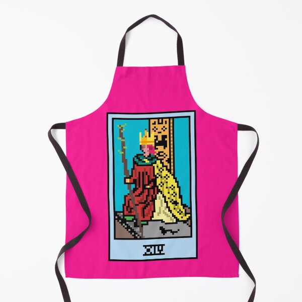 Item preview, Wait, is this pixel art tarot? Pink - Minor Arcana 'King of Wands' (Design for T-shirt, stickers and other accessories) designed and sold by Pixel Waite.