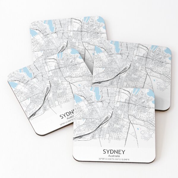 Item preview, Sydney City Map Australia Map Sydney Australia Town City Map designed and sold by SirajDecors.