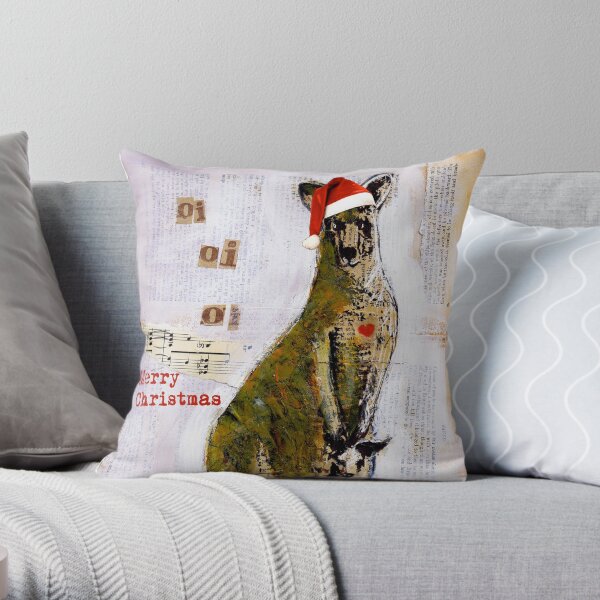 Christmas Card Throw Pillow