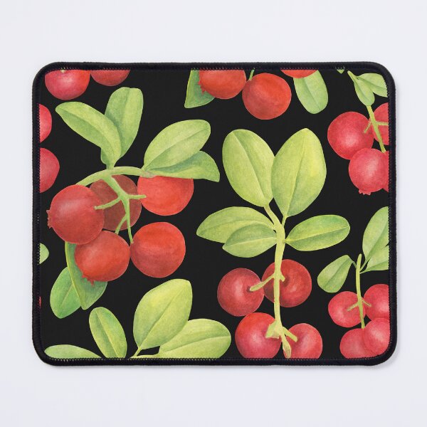 Item preview, Red berry on a branch pattern. Forest berry décor designed and sold by PeacefulArtUkr.