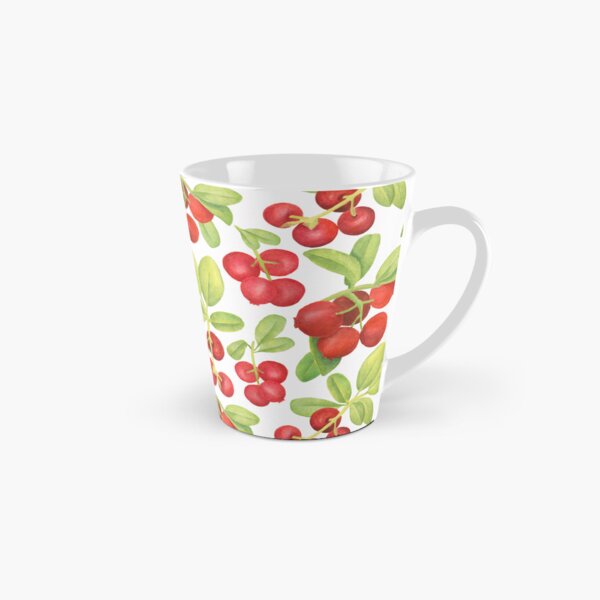 Item preview, Red berry on a branch pattern. Forest berry décor designed and sold by PeacefulArtUkr.