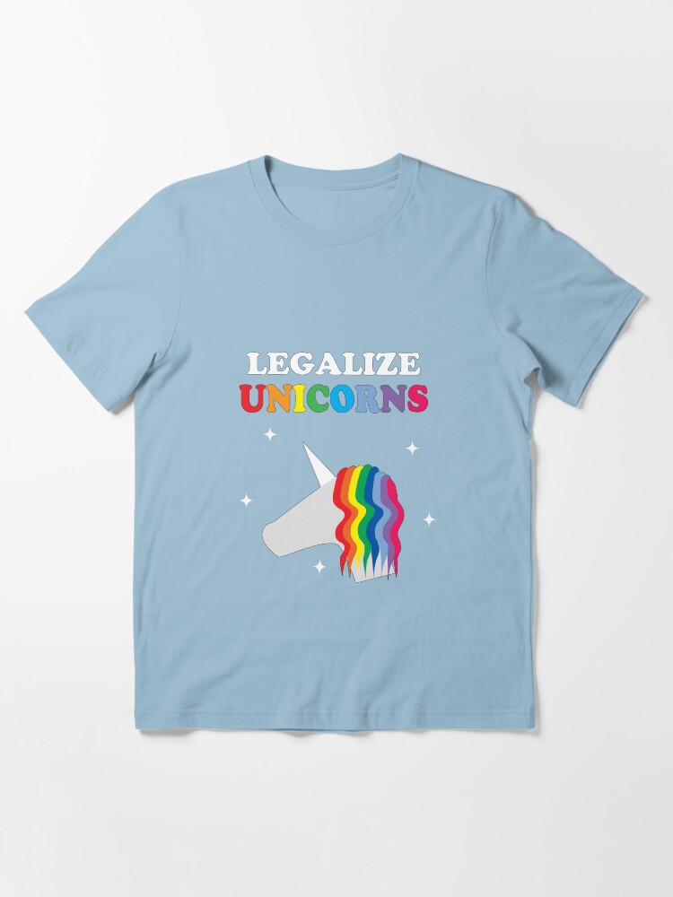 Alternate view of Legalize Unicorns Essential T-Shirt