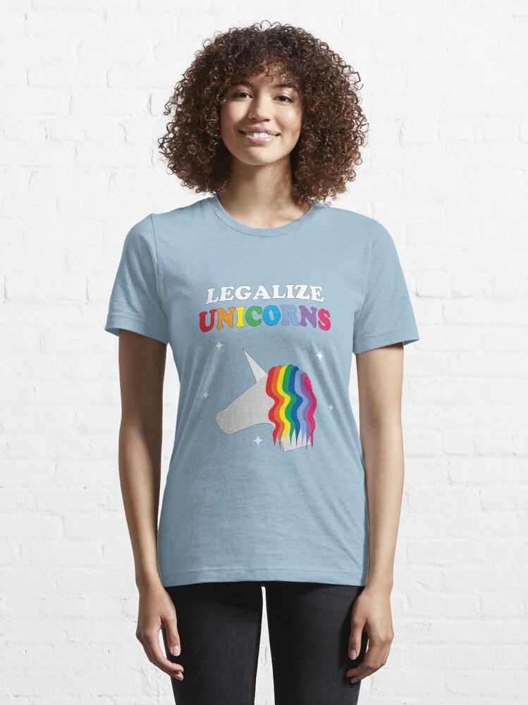Alternate view of Legalize Unicorns Essential T-Shirt