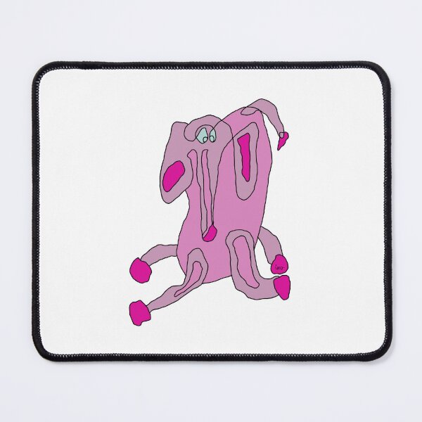 Item preview, Pink Elephant, unrolled line (white background) designed and sold by MentaLee.