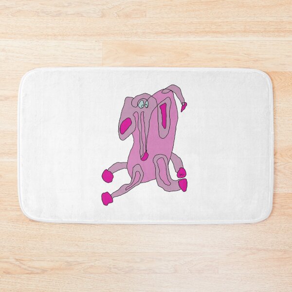 Item preview, Pink Elephant, unrolled line (white background) designed and sold by MentaLee.