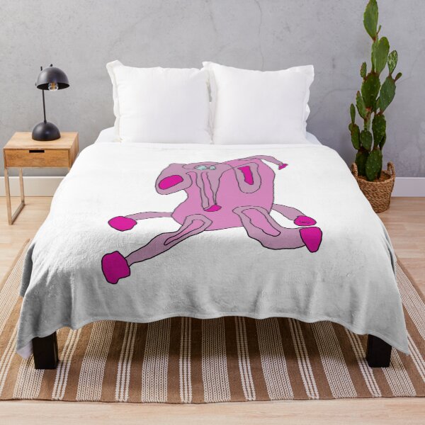 Item preview, Pink Elephant, unrolled line (white background) designed and sold by MentaLee.