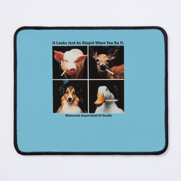 Item preview, Animals smoking - It looks just as stupid when you do it Essential T-Shirt designed and sold by HeikeBrook.