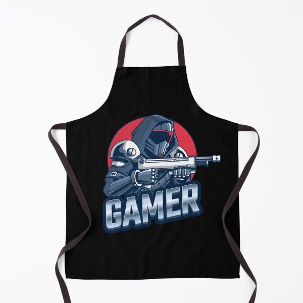 Item preview, Gamer with Futuristic Character holding Rifle designed and sold by PRIVARSHU.