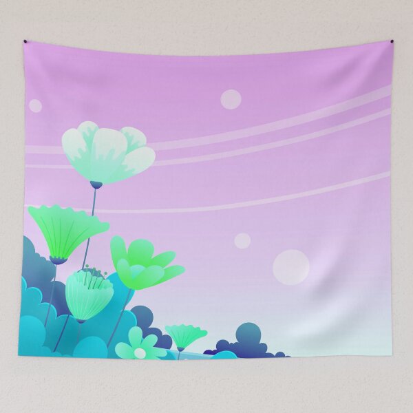 Item preview, Green violet flower Art  designed and sold by Tshirtstory.